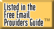 Listed in the Free Email Providers Guide button